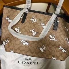 COACH  スヌーピー   トートバッグ      