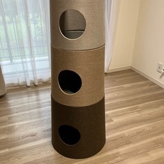 キャットインテリアタワー NECOTA セットカーサ グレーの画像