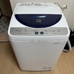 シャープ洗濯機　4.5kg sharp  2012年