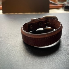 本革  レザーバングル レザーブレスレット パンク ロック アメカジ バイカーの画像