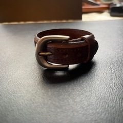 本革  レザーバングル レザーブレスレット パンク ロック アメカジ バイカーの画像