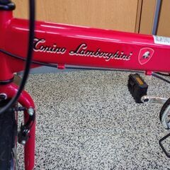 折りたたみ自転車 20インチ ランボルギーニ レッド