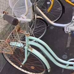 自転車　ママチャリの画像
