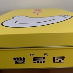 美品✨大きさ約34x24.5x6㎝ 🐦鳩サブレの空き缶の画像