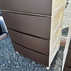 4段ボックス 茶色