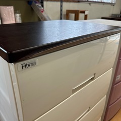 Fits 木天板チェスト　衣類収納　4段　中古の画像