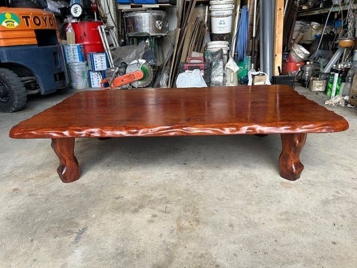 一枚板 天然木総無垢 良質木目 座卓 ローテーブル 座敷机