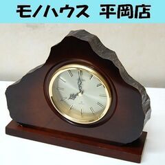 シチズン 置時計 かえで 幅32×奥行8.5×高さ26㎝ 年輪 ...