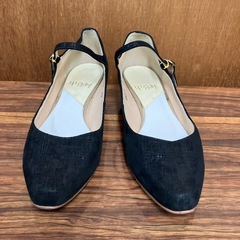 ☆値下げ☆K2408-045 卑弥呼 ストラップパンプス ブラッ...