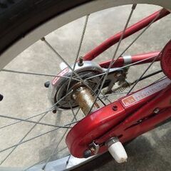 子供用自転車１８インチ 補助輪付きの画像