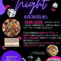 ボードゲームナイト（毎月第4水曜日開催）の画像