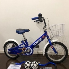 【受付終了】トミカ幼児用自転車14インチ　中古品