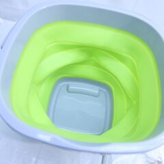 ◆ 　コンパクトに折りたためるソフトバケツ グリーン 10L アークランズ　　　#29698　◆の画像