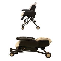 24R391 Aprica ハイローベット＆チェア ユラリズム ソフトクッション EW ヘーゼル 取扱説明書付き 中古品の画像