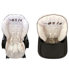 24R391 Aprica ハイローベット＆チェア ユラリズム ソフトクッション EW ヘーゼル 取扱説明書付き 中古品の画像