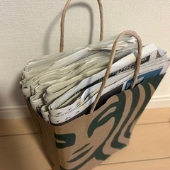 古新聞　袋１つ分　近いうち処分　