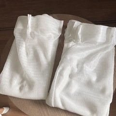 レースカーテン① 100cm×178cm 2枚 アジャスターフック付属 冷暖房効率アップ　ドレープの画像