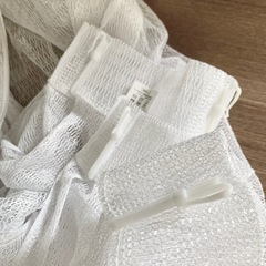 レースカーテン② 100cm×178cm 2枚組　
アジャスターフック付属 冷暖房効率アップ　ドレープの画像