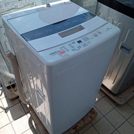 ★【アクア】全自動洗濯機　2022年製4.5kg(AQW-S4MBK)【3ヶ月保証付き★送料に設置込み】自社配送時代引き可※現金、クレジット、スマホ決済対応※