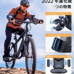 DesertWest バイク スマホホルダー 片手操作 合金鋼クランプ 安定感の画像