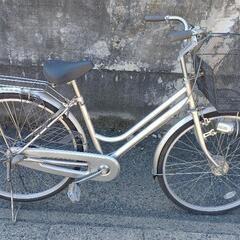 自転車　ママチャリ　三段ギア　シルバー　26インチ　cz parkの画像