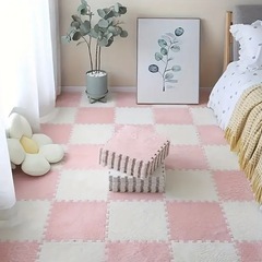 新品、未使用、24ピース、プリンセススタイルフロアマット、スプラ...