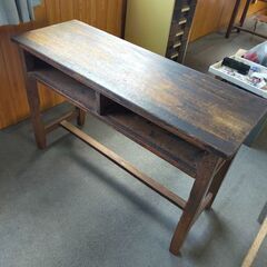 木製学校長机②　ヴィンテージ　70年代