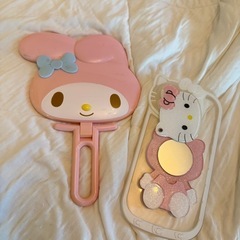 かわいいsET マイメロ鏡・キティスマホケース13promax