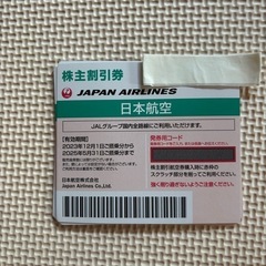 ［JAL株主優待券］国内線50%割引券１枚
