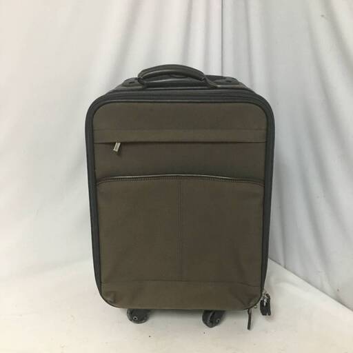 UNY17/43 Aquascutum/アクアスキュータム マルエム MARUEM 鍵付き キャリーバッグ スーツケース キャリーケース 旅行鞄 カーキ 機内持込可