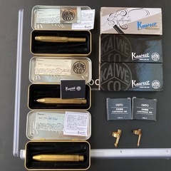 カヴェコ　ブラス（真鍮）スポーツ3本セット【万年筆・ボールペン・...