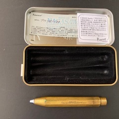 カヴェコ　ブラス（真鍮）スポーツ3本セット【万年筆・ボールペン・シャープペンシル】ペングリップ2個の画像
