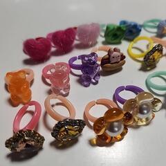くまさんキーホルダー♥キッズ指輪ハンドメイド