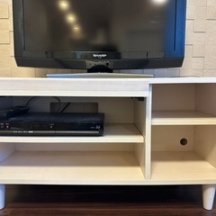 【8/28まで】北欧風テレビ台（収納付き）＋テレビの2点セットの画像