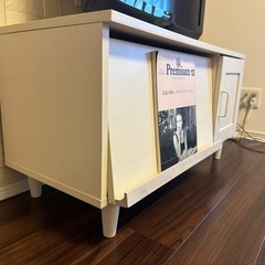 【8/28まで】北欧風テレビ台（収納付き）＋テレビの2点セットの画像