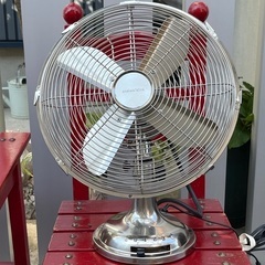 アンティーク　シルバー　扇風機の画像