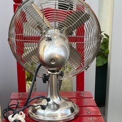 アンティーク　シルバー　扇風機の画像