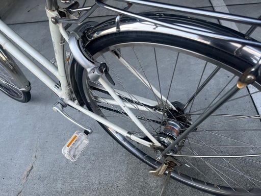 【完売御礼】【大人用】整備済 ミヤタ 27型内装3段ギア ステンマックス 中古自転車 通勤通学向け 白色 <自転車のオオムラ 静岡店>