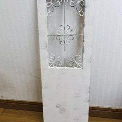 ナチュラル雑貨　新品azi-azi　 フレンチ アンティーク ホワイト ドアオブジェの画像