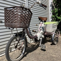 岐阜発 パナソニック電動アシスト三輪自転車 ビビライフBE-ENR834M