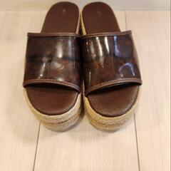 NICE CLAUP　ナイスクラップ　厚底サンダル　23cm
