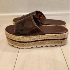 NICE CLAUP　ナイスクラップ　厚底サンダル　23cmの画像