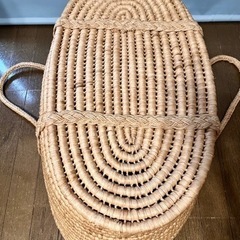 クーファン ベビーかご 赤ちゃん バスケット ベビー 籠 アンティーク レトロ ベビーベッド ベビーキャリー　持ち運びかごの画像