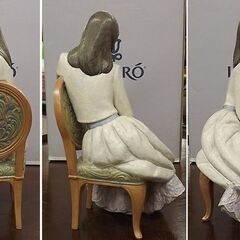 希少 リヤドロ 01012437 高さ42cm 大型 フィギュリン 元箱付き LLADRO 美しさの反映/REFLEJOS DE BELLEZA/REFLECTIONS OF BEAUTY 磁器 陶器 置物 オブジェ ポーセリン 人形 フィギュアの画像