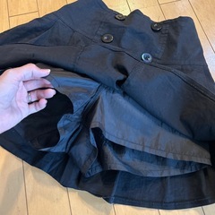 160黒スカート風キュロットの画像