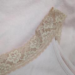 SPB エスピービー レース入り タンクトップ ライトピンク 綿１００％の画像