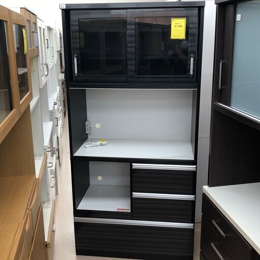 wa 912 食器棚 ブラック