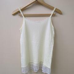 archives アルシーヴ レース入り キャミソール ライトイエローの画像