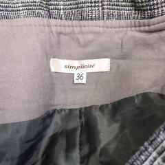 simplicite シンプリシテェ ショートパンツ タータンチェック ３６の画像