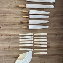 番傘・和傘・扇子セット☆未使用の画像